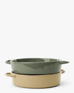 2 Quart Stoneware Baker (Set of 2)|Creative Co-op Hot