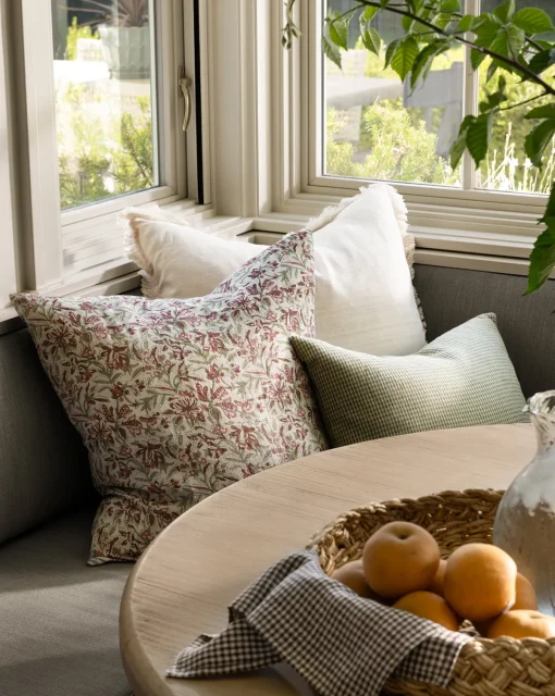 Abbey Silk Fringe Pillow Cover|Eco-Tasar