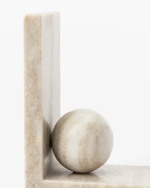 Adar Marble Bookends (Set of 2)|Stonemen Discount