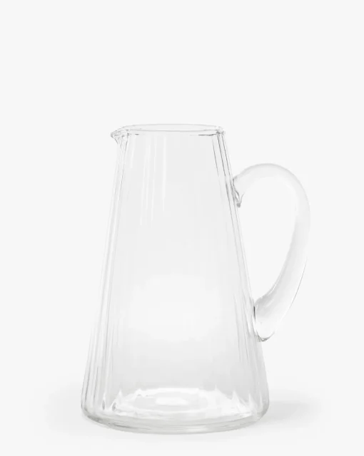 Adonis Ribbed Glass Pitcher|Creative Co-op New