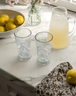 Adonis Ribbed Glass Pitcher|Creative Co-op New