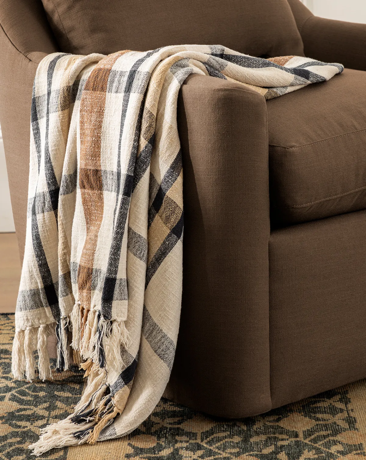 Albright Plaid Throw|Raj Online