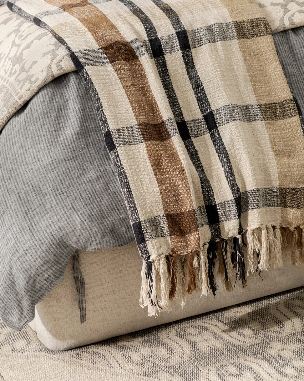 Albright Plaid Throw|Raj Online