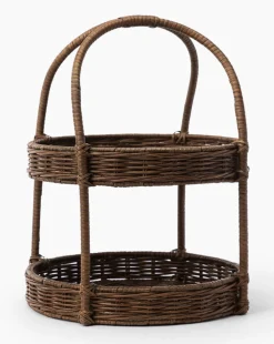 Aneesa Two-Tiered Wicker Tray|CALFURN MFG. PHILIPPINES, INC. Online