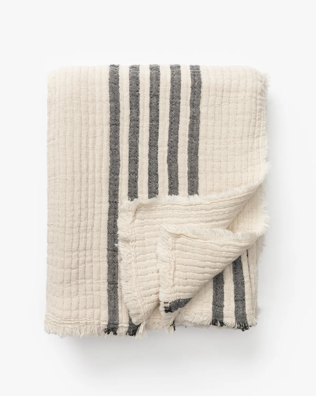Anneliese Striped Throw|Creative Co-op Clearance