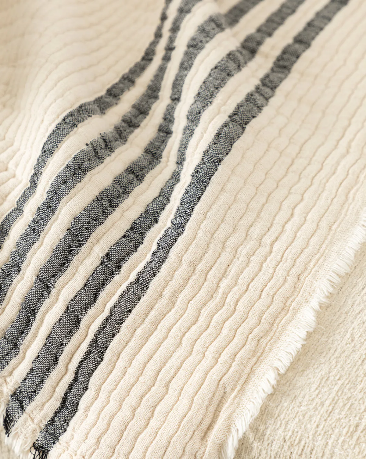Anneliese Striped Throw|Creative Co-op Clearance
