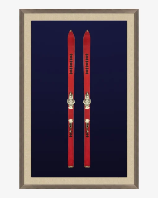 Antique Navy Skis II|Art Headquarters, LLC DBA Wendover Art Group DBA Kevin O'Brien Studio