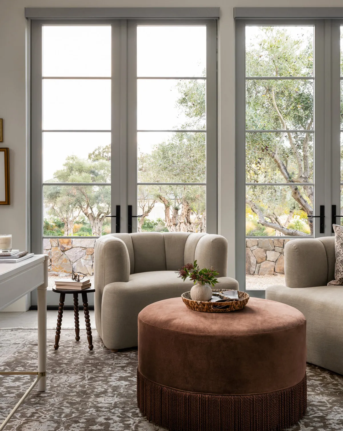 Astrid Fringe Ottoman|Makerspalm Best