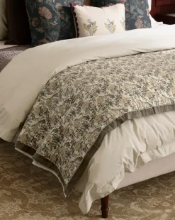 Audrey Tan Block Print Quilt|Renuka Inc. Sale
