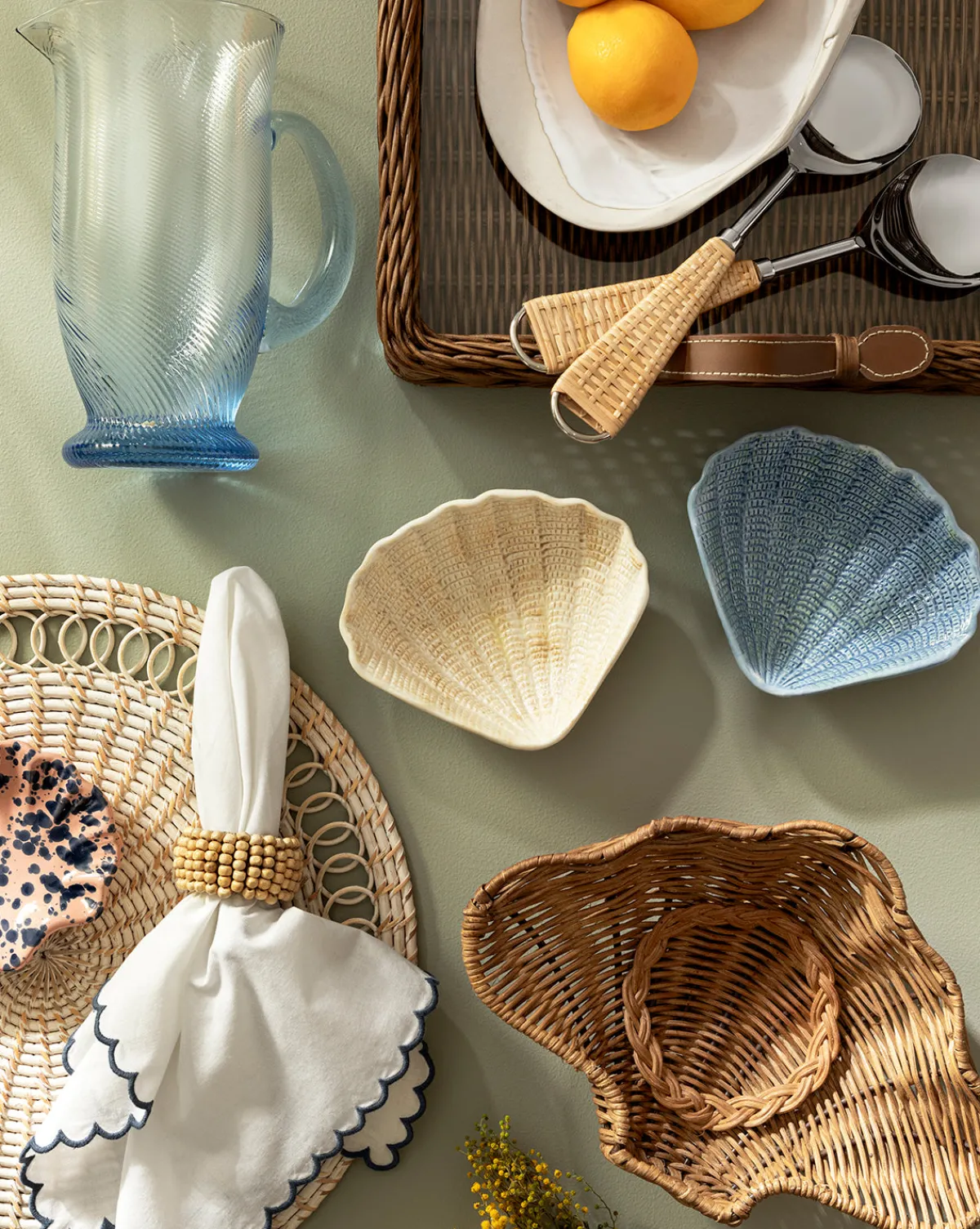 Aurelie Shell Shaped Bowls (Set of 4)|Creative Co-op New