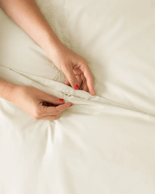 Bianca Percale Embroidered Duvet Cover|Lameirinho Industria Textil, S.A. Online