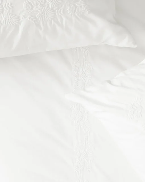 Bianca Percale Embroidered Duvet Cover|Lameirinho Industria Textil, S.A. Online