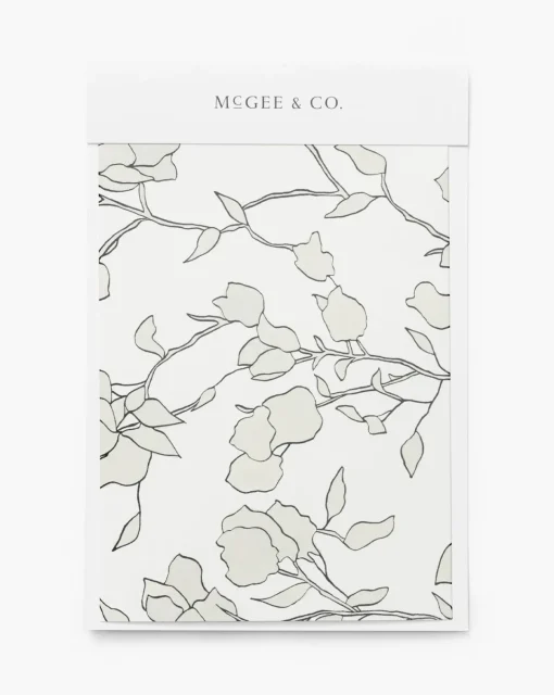 Blair Sketched Floral Wallpaper Swatch|York Wallcoverings Online