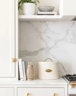 Brass Detailed Metal Bread Box|Creative Co-op Sale