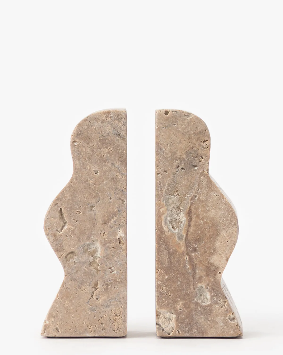Catriona Travertine Bookends (Set of 2)|Creative Co-op Clearance