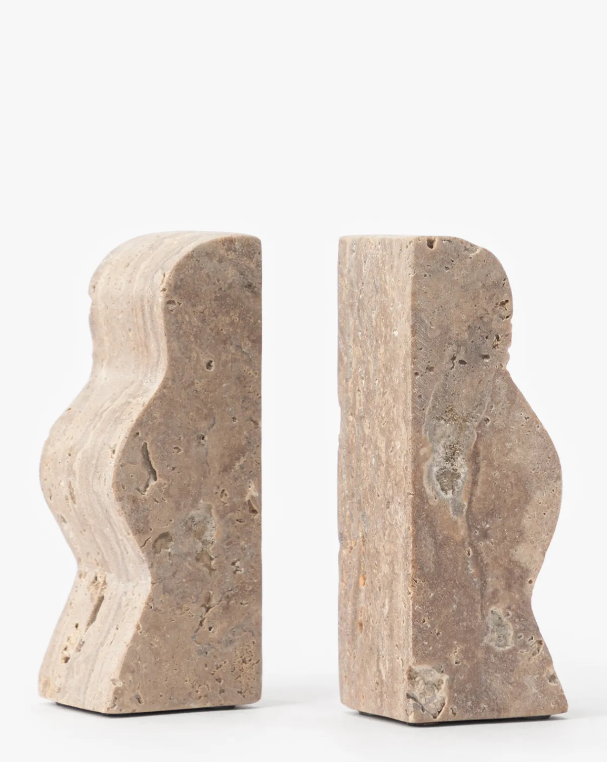 Catriona Travertine Bookends (Set of 2)|Creative Co-op Clearance