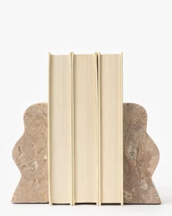 Catriona Travertine Bookends (Set of 2)|Creative Co-op Clearance