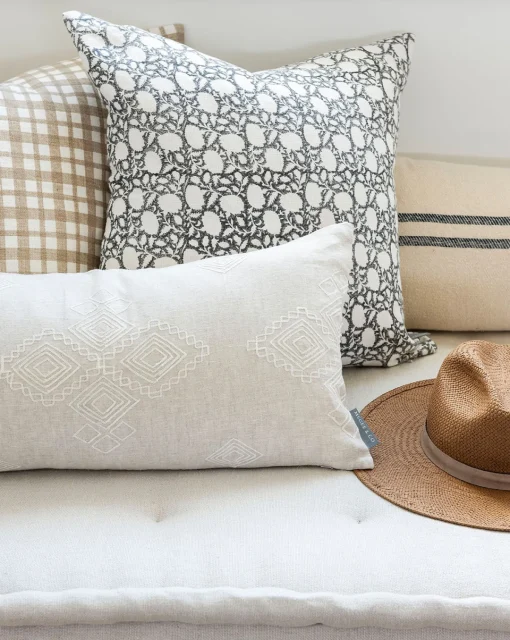 Clara Block Print Pillow Cover|Renuka Inc. Hot