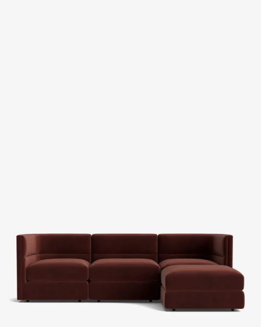 Claremont Modular Sofa with Ottoman 99"|Makerspalm Best