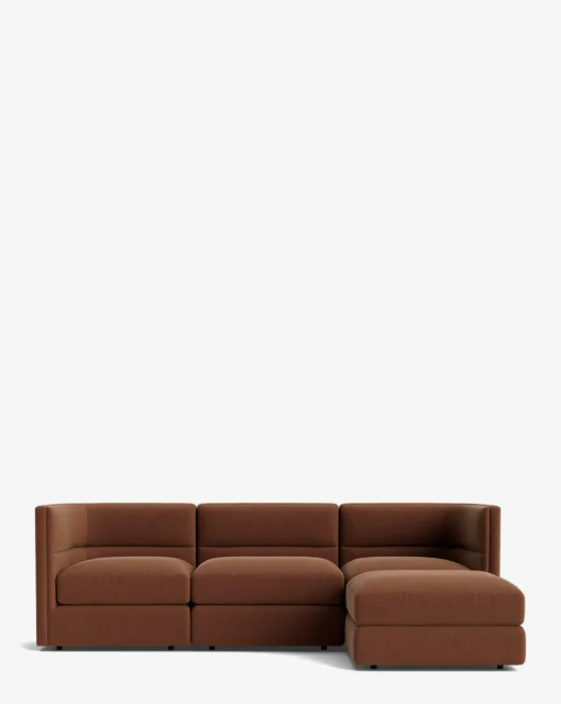Claremont Modular Sofa with Ottoman 99"|Makerspalm Best