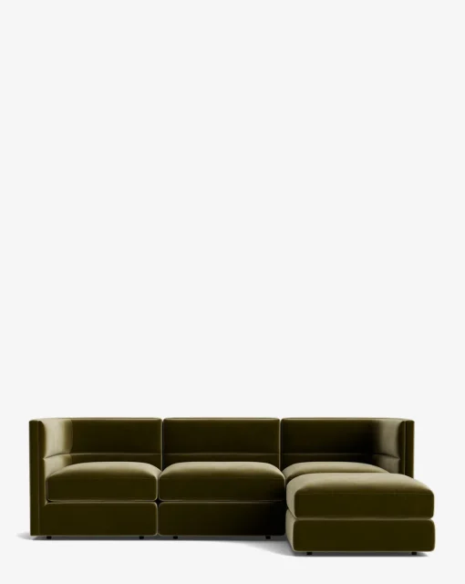 Claremont Modular Sofa with Ottoman 99"|Makerspalm Best