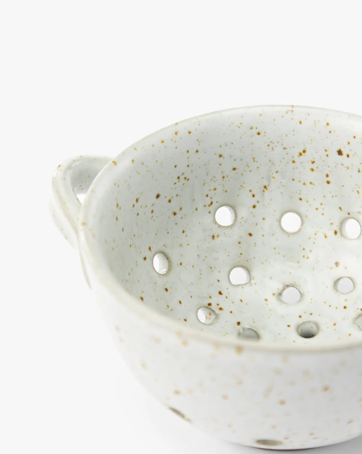 Cream Handled Berry Bowl|Creative Co-op Discount