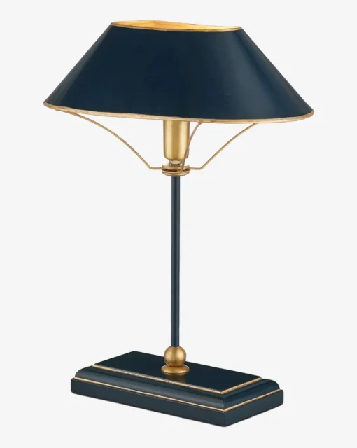 Daphne Navy Table Lamp|Currey & Co. Clearance