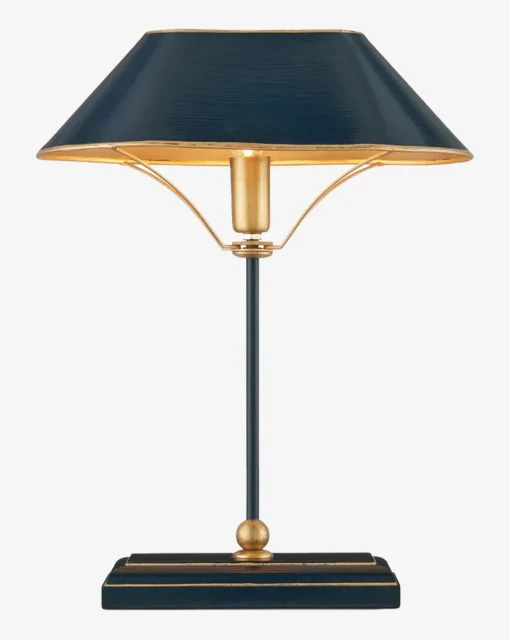 Daphne Navy Table Lamp|Currey & Co. Clearance