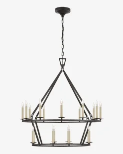 Darlana Two-Tiered Ring Chandelier|Visual Comfort & Co. Signature