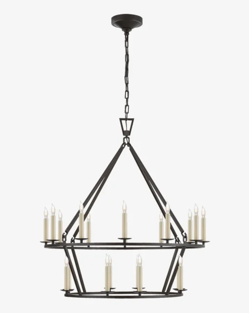 Darlana Two-Tiered Ring Chandelier|Visual Comfort & Co. Signature