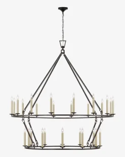 Darlana Two-Tiered Ring Chandelier|Visual Comfort & Co. Signature