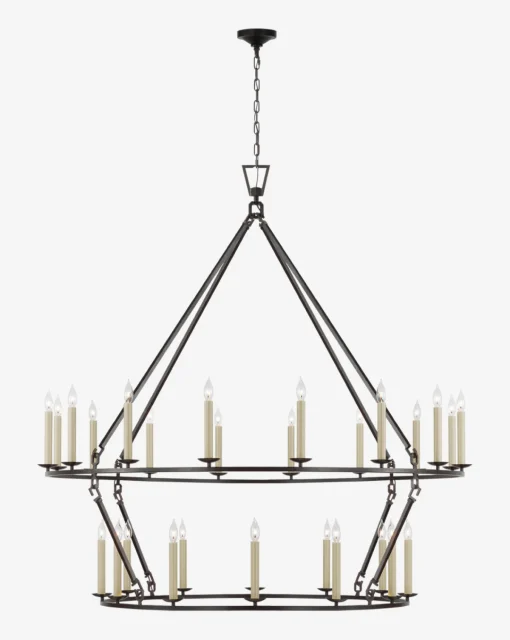 Darlana Two-Tiered Ring Chandelier|Visual Comfort & Co. Signature