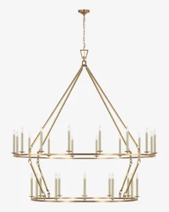 Darlana Two-Tiered Ring Chandelier|Visual Comfort & Co. Signature