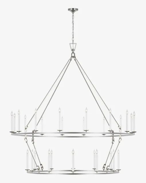 Darlana Two-Tiered Ring Chandelier|Visual Comfort & Co. Signature