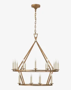 Darlana Two-Tiered Ring Chandelier|Visual Comfort & Co. Signature