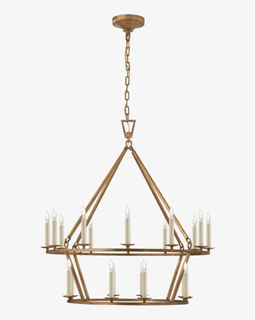 Darlana Two-Tiered Ring Chandelier|Visual Comfort & Co. Signature
