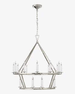 Darlana Two-Tiered Ring Chandelier|Visual Comfort & Co. Signature