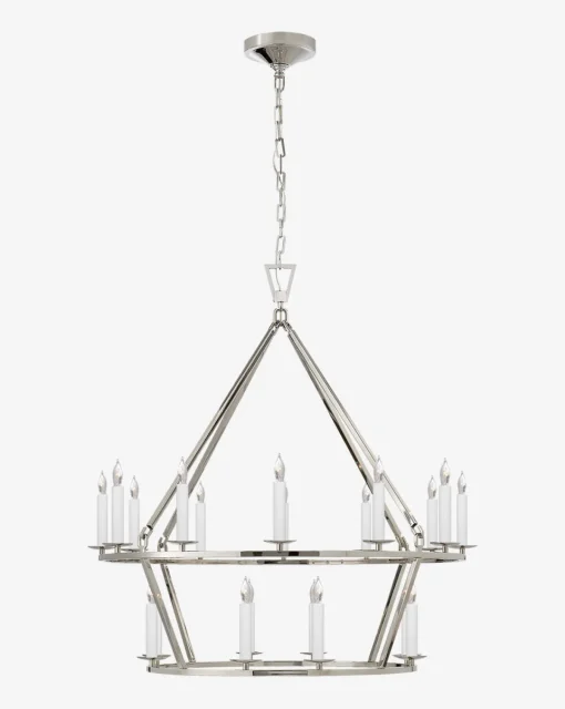 Darlana Two-Tiered Ring Chandelier|Visual Comfort & Co. Signature