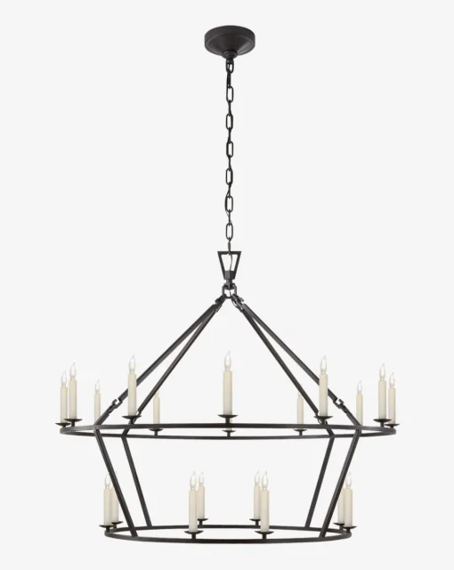 Darlana Two-Tiered Ring Chandelier|Visual Comfort & Co. Signature