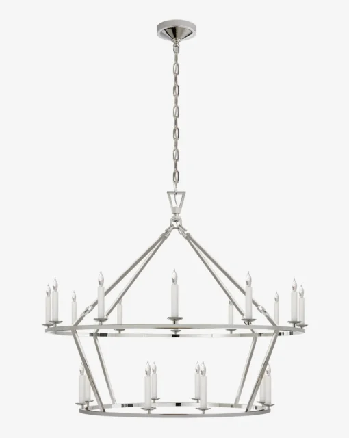 Darlana Two-Tiered Ring Chandelier|Visual Comfort & Co. Signature