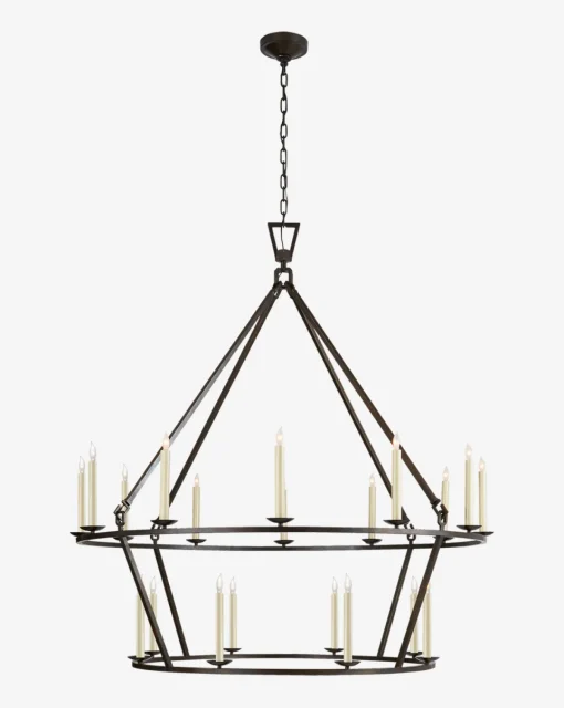 Darlana Two-Tiered Ring Chandelier|Visual Comfort & Co. Signature