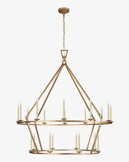 Darlana Two-Tiered Ring Chandelier|Visual Comfort & Co. Signature