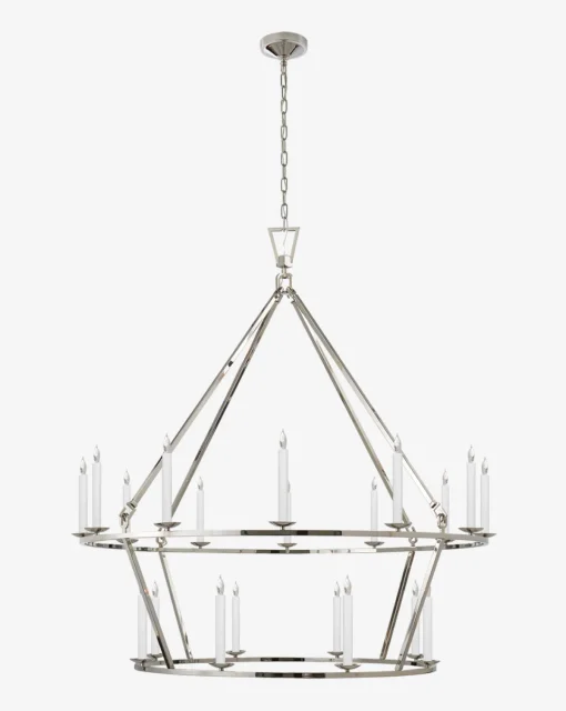 Darlana Two-Tiered Ring Chandelier|Visual Comfort & Co. Signature