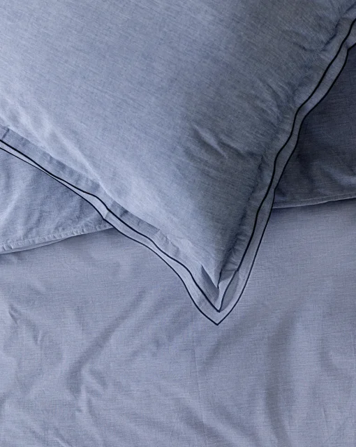 Devlin Chambray Duvet Cover & Sham Set|Lameirinho Industria Textil, S.A. Discount