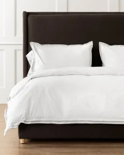 Devlin White Duvet Cover & Sham Set|Lameirinho Industria Textil, S.A. New