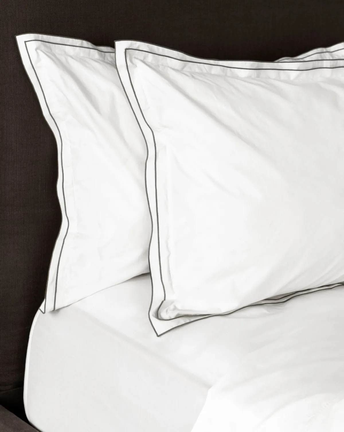 Devlin White Shams (Set of 2)|Lameirinho Industria Textil, S.A. New