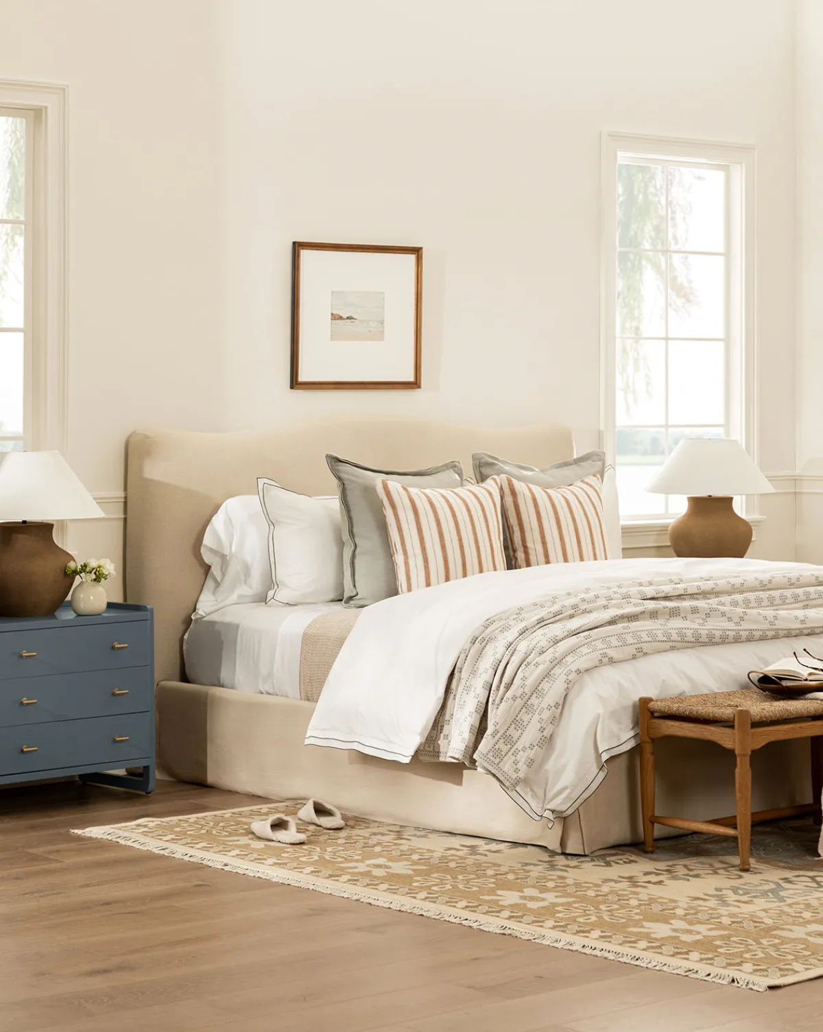 Devlin White Shams (Set of 2)|Lameirinho Industria Textil, S.A. New