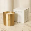 Embossed Brass Candle|Linnea's Lights Online