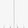 Foxdale Six Light Linear Chandelier|Visual Comfort Studio - Generation Lighting Hot