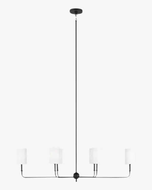 Foxdale Six Light Linear Chandelier|Visual Comfort Studio - Generation Lighting Hot